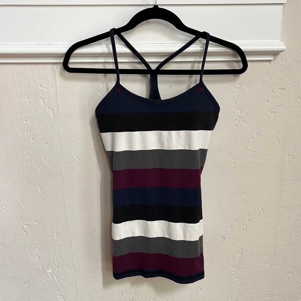 Lululemon Power Y Striped Tank